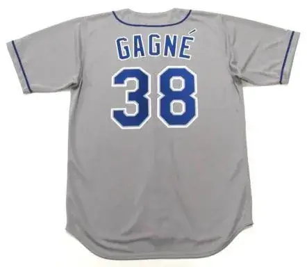 ERIC GAGNE Los Angeles Dodgers 2003 Majestic Throwback Away Baseball Jersey 