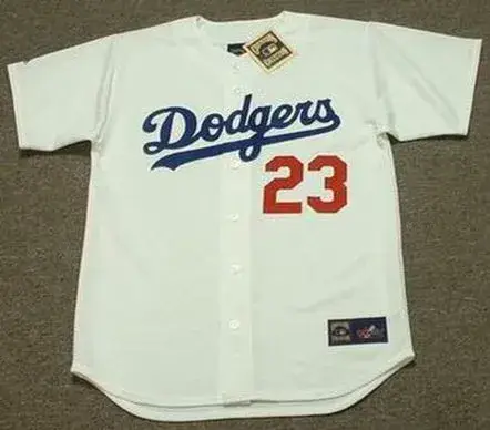 ERIC KARROS Los Angeles Dodgers 1995 Home Majestic Baseball Throwback Jersey