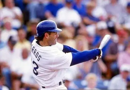 ERIC KARROS Los Angeles Dodgers 1995 Home Majestic Baseball Throwback Jersey 