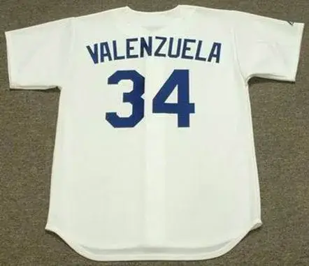 FERNANDO VALENZUELA Los Angeles Dodgers 1981 Home Majestic Throwback Baseball Jersey 