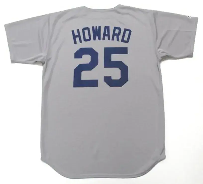 FRANK HOWARD Los Angeles Dodgers 1960’s Away Majestic Baseball Throwback Jersey 