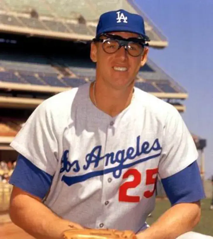FRANK HOWARD Los Angeles Dodgers 1960’s Away Majestic Baseball Throwback Jersey 