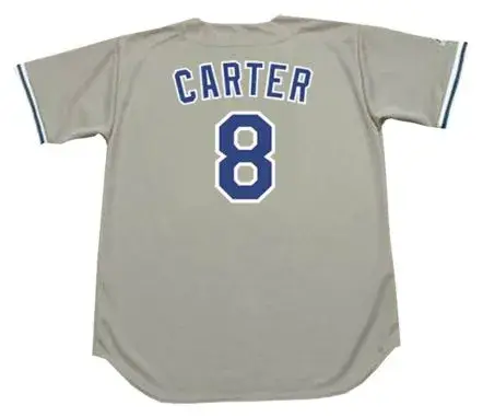 GARY CARTER Los Angeles Dodgers 1991 Majestic Throwback Away Baseball Jersey 