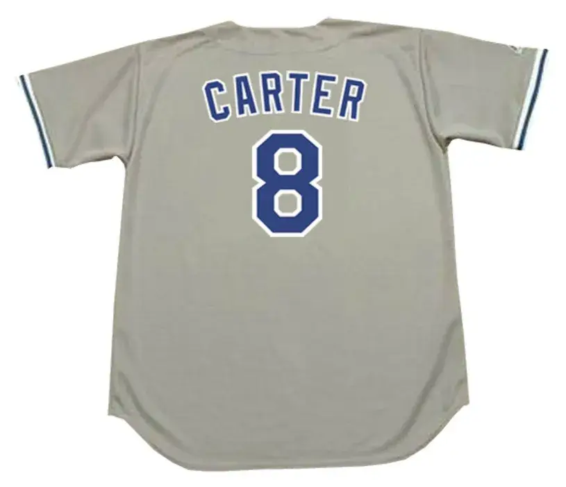 GARY CARTER Los Angeles Dodgers 1991 Majestic Throwback Away Baseball Jersey 