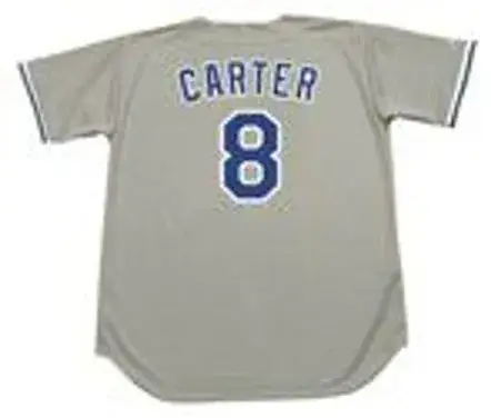 GARY CARTER Los Angeles Dodgers 1991 Majestic Throwback Away Baseball Jersey 