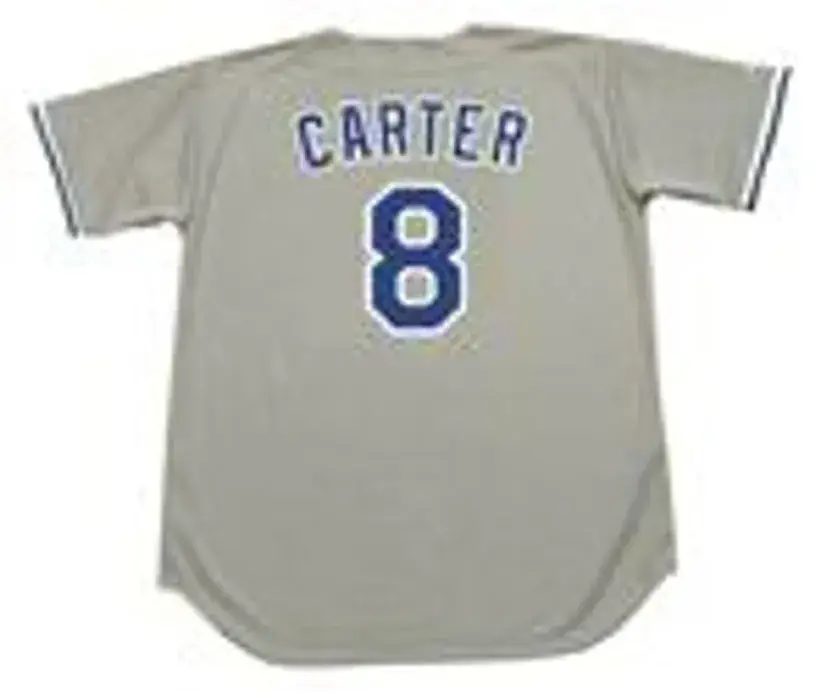 GARY CARTER Los Angeles Dodgers 1991 Majestic Throwback Away Baseball Jersey 