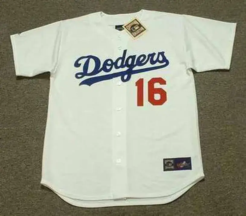 HIDEO NOMO Los Angeles Dodgers 1995 Home Majestic Throwback Baseball Jersey