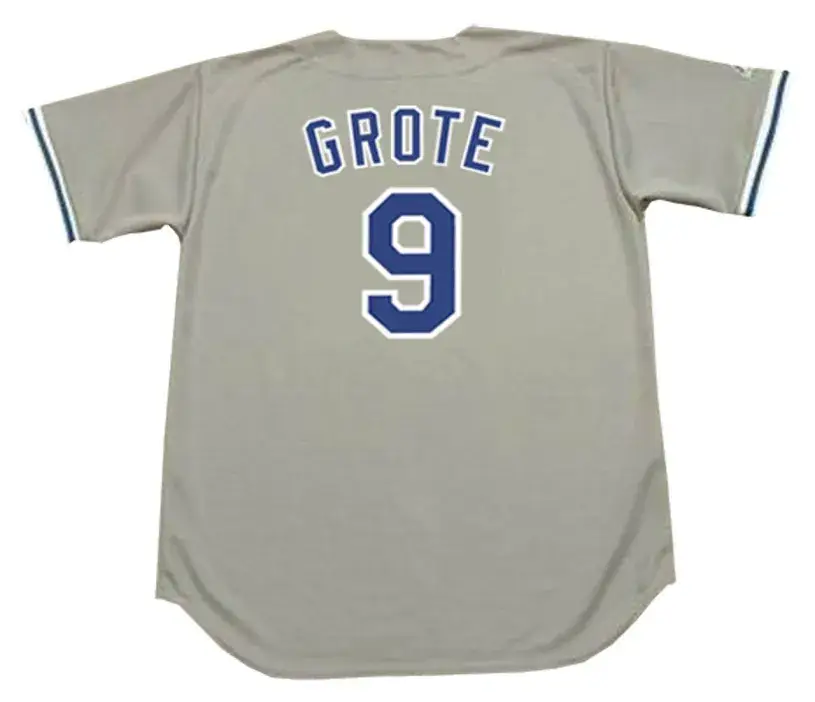 JERRY GROTE Los Angeles Dodgers 1978 Away Majestic Baseball Throwback Jersey 