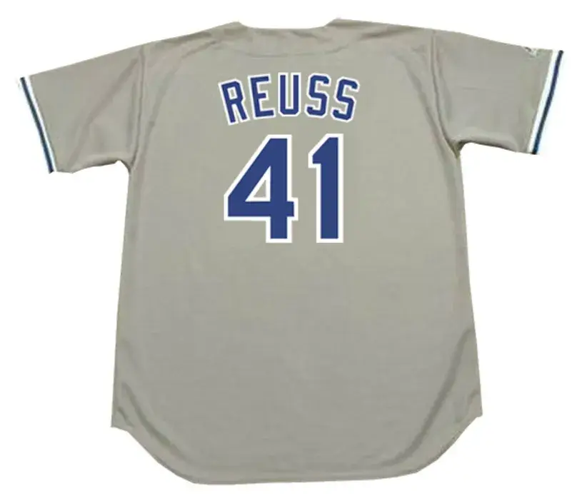 JERRY REUSS Los Angeles Dodgers 1981 Majestic Throwback Away Baseball Jersey 