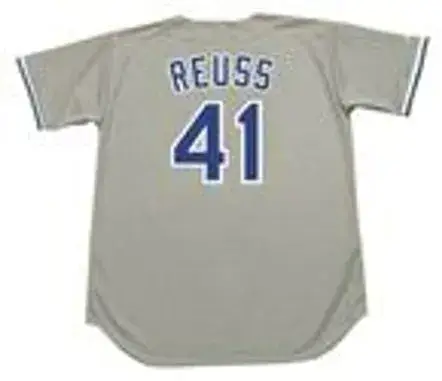 JERRY REUSS Los Angeles Dodgers 1981 Majestic Throwback Away Baseball Jersey 