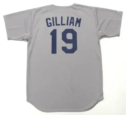 JIM GILLIAM Los Angeles Dodgers 1960’s Majestic Cooperstown Away Baseball Jersey 