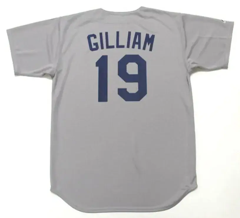 JIM GILLIAM Los Angeles Dodgers 1960’s Majestic Cooperstown Away Baseball Jersey 