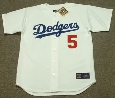 JIM LEFEBVRE Los Angeles Dodgers 1960’s Majestic Cooperstown Throwback Jersey