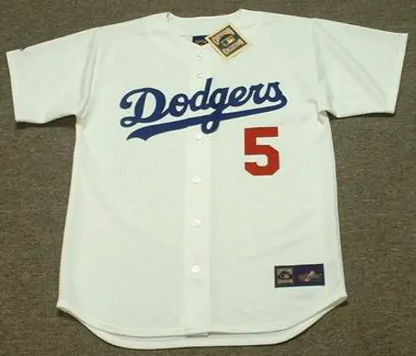 JIM LEFEBVRE Los Angeles Dodgers 1960’s Majestic Cooperstown Throwback Jersey