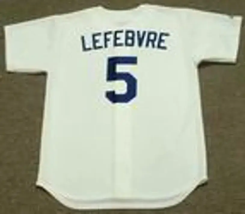 JIM LEFEBVRE Los Angeles Dodgers 1960’s Majestic Cooperstown Throwback Jersey 