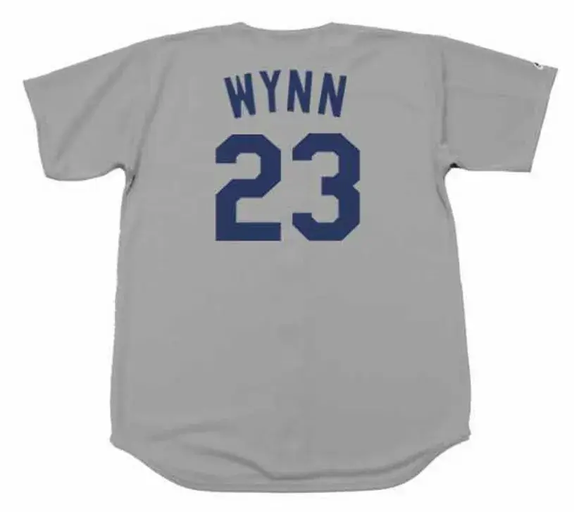 JIMMY WYNN Los Angeles Dodgers 1974 Away Majestic Throwback Baseball Jersey 