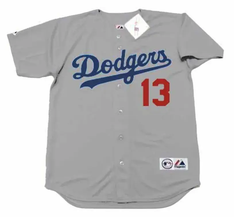 JOE FERGUSON Los Angeles Dodgers 1974 Away Majestic Throwback Baseball Jersey