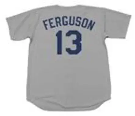 JOE FERGUSON Los Angeles Dodgers 1974 Away Majestic Throwback Baseball Jersey 