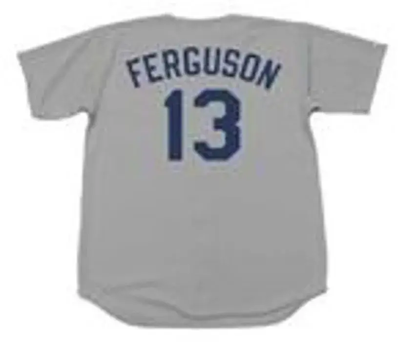 JOE FERGUSON Los Angeles Dodgers 1974 Away Majestic Throwback Baseball Jersey 