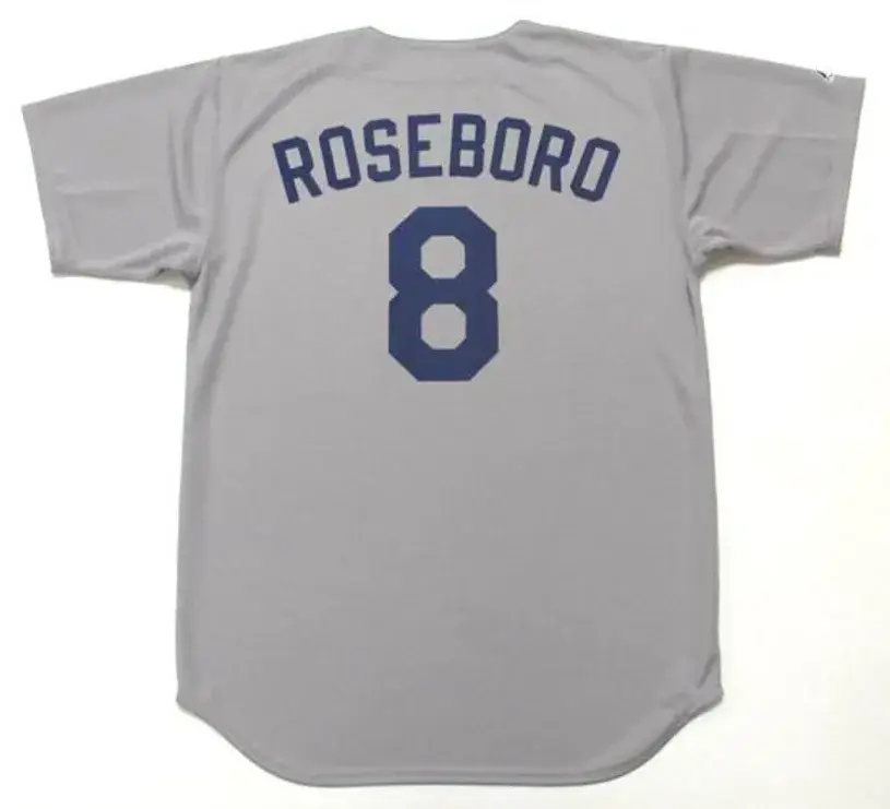JOHN ROSEBORO Los Angeles Dodgers 1960’s Majestic Cooperstown Away Baseball Jersey 