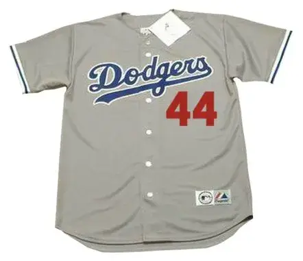 KEN LANDREAUX Los Angeles Dodgers 1982 Majestic Throwback Away Baseball Jersey