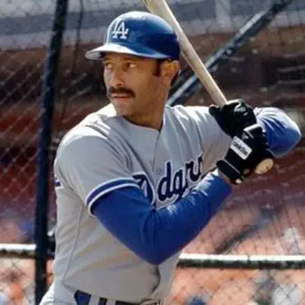 KEN LANDREAUX Los Angeles Dodgers 1982 Majestic Throwback Away Baseball Jersey 