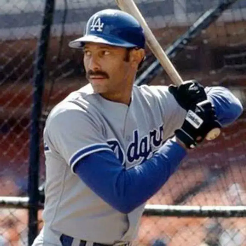 KEN LANDREAUX Los Angeles Dodgers 1982 Majestic Throwback Away Baseball Jersey 