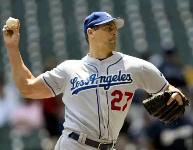 KEVIN BROWN Los Angeles Dodgers 1999 Majestic Throwback Away Baseball Jersey 