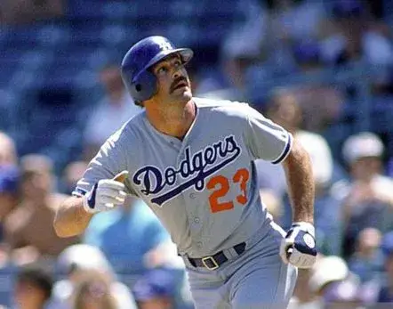 KIRK GIBSON Los Angeles Dodgers 1988 Majestic Throwback Away Baseball Jersey 