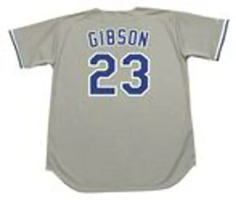 KIRK GIBSON Los Angeles Dodgers 1988 Majestic Throwback Away Baseball Jersey 