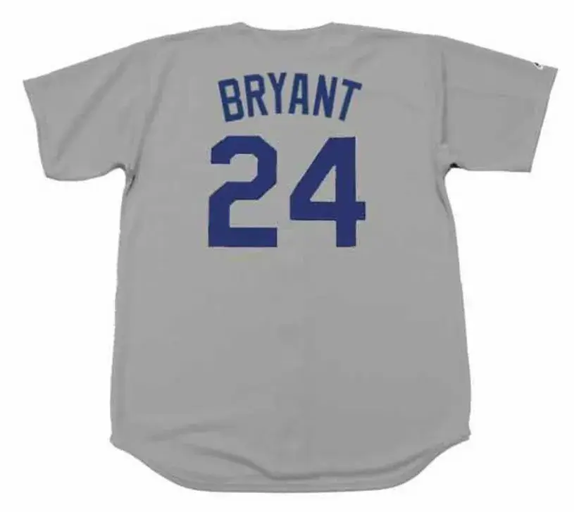 KOBE BRYANT Los Angeles Dodgers 1960’s Away Majestic Throwback Baseball Jersey