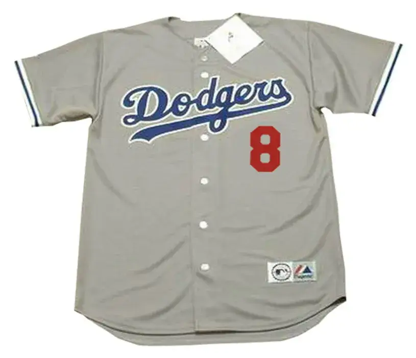 KOBE BRYANT Los Angeles Dodgers 1980’s Away Majestic Throwback Baseball Jersey