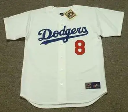 KOBE BRYANT Los Angeles Dodgers 1980’s Home Majestic Throwback Baseball Jersey
