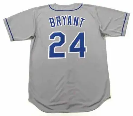KOBE BRYANT Los Angeles Dodgers 1990’s Away Majestic Throwback Baseball Jersey