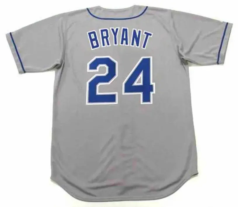 KOBE BRYANT Los Angeles Dodgers 1990’s Away Majestic Throwback Baseball Jersey