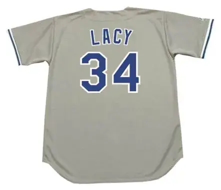 LEE LACY Los Angeles Dodgers 1978 Away Majestic Baseball Throwback Jersey 