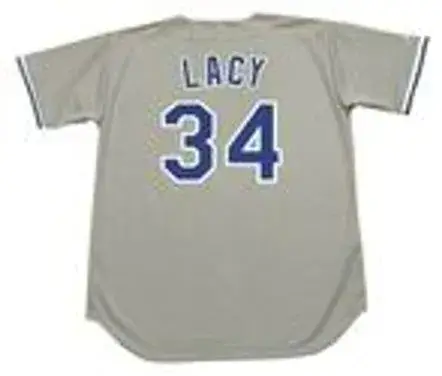 LEE LACY Los Angeles Dodgers 1978 Away Majestic Baseball Throwback Jersey 