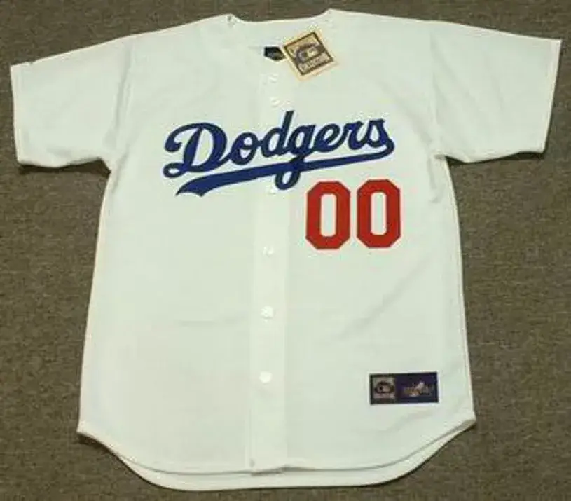 LOS ANGELES DODGERS Majestic Cooperstown Throwback Jersey Customized “Any Name & Number”