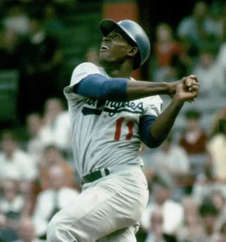 MANNY MOTA Los Angeles Dodgers 1969 Majestic Throwback Away Baseball Jersey 