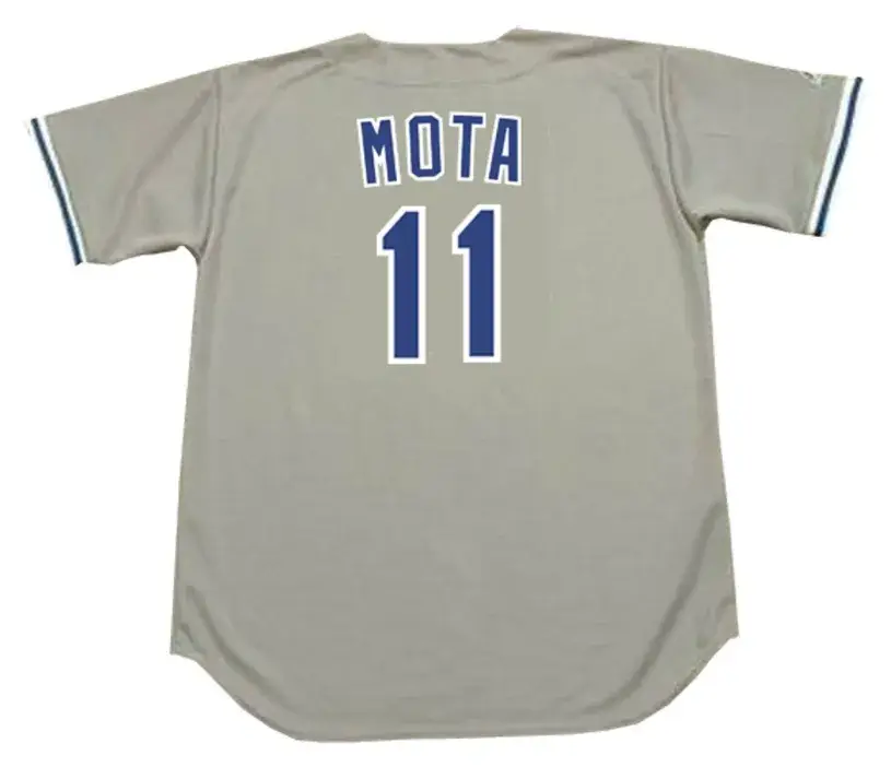 MANNY MOTA Los Angeles Dodgers 1978 Majestic Throwback Away Baseball Jersey 