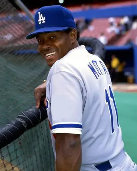 MANNY MOTA Los Angeles Dodgers 1978 Majestic Throwback Away Baseball Jersey 