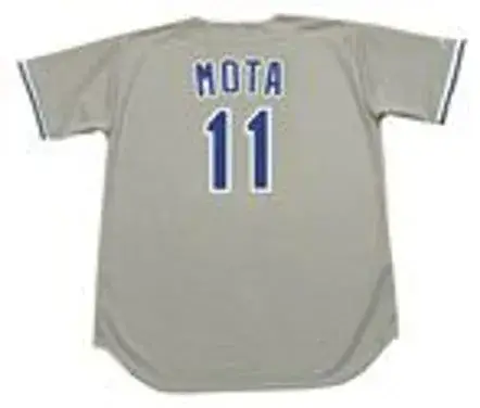 MANNY MOTA Los Angeles Dodgers 1978 Majestic Throwback Away Baseball Jersey 