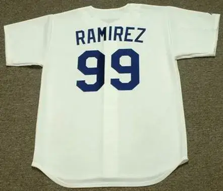 MANNY RAMIREZ Los Angeles Dodgers 2009 Majestic Throwback Home Baseball Jersey 