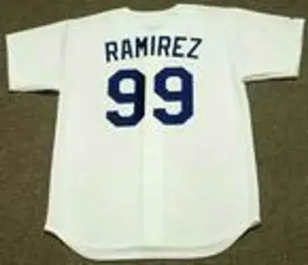 MANNY RAMIREZ Los Angeles Dodgers 2009 Majestic Throwback Home Baseball Jersey 
