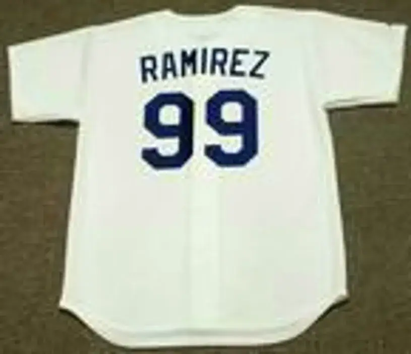 MANNY RAMIREZ Los Angeles Dodgers 2009 Majestic Throwback Home Baseball Jersey 