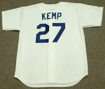 MATT KEMP Los Angeles Dodgers 2008 Majestic Throwback Home Baseball Jersey 