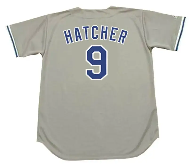 MICKEY HATCHER Los Angeles Dodgers 1988 Away Majestic Throwback Baseball Jersey 