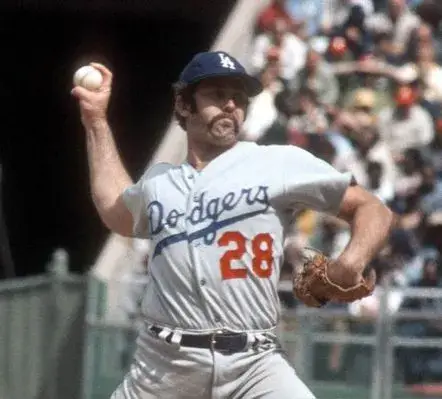 MIKE MARSHALL Los Angeles Dodgers 1974 Away Majestic Throwback Baseball Jersey 