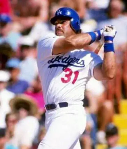 MIKE PIAZZA Los Angeles Dodgers 1993 Majestic Cooperstown Throwback Home Jersey 