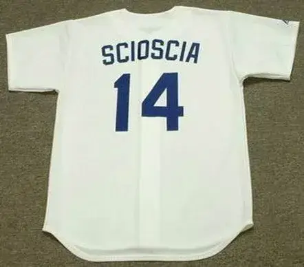 MIKE SCIOSCIA Los Angeles Dodgers 1988 Majestic Cooperstown Throwback Home Jersey 